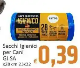 Paghi Poco Sacchi Igienici per Cani GI.SA offerta