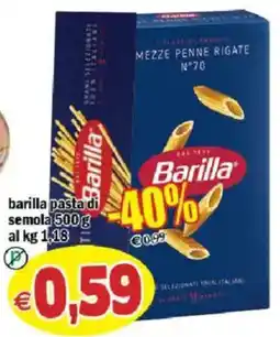 Il Castoro Supermercati Barilla mezze penne rigate offerta