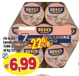Il Castoro Supermercati Rio mare tonno olio di oliva offerta