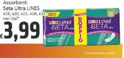 Paghi Poco Assorbenti Seta Ultra LINES offerta