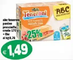Il Castoro Supermercati abc teneroni panino prosciutto offerta