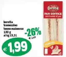 Il Castoro Supermercati beretta tramezzino tonno maionese offerta