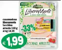 Il Castoro Supermercati Liberamente tacchino arrosto offerta