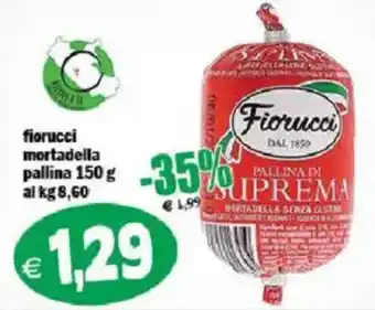 Il Castoro Supermercati Fiorucci mortadella pallina offerta