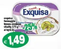 Il Castoro Supermercati Exquisa formaggio fresco cremoso offerta