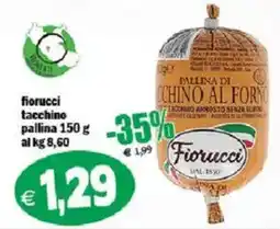Il Castoro Supermercati Fiorucci tacchino pallina offerta