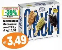 Il Castoro Supermercati Sammontana stecco mini gruvi offerta