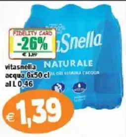 Il Castoro Supermercati vitasnella acqua offerta