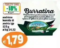 Il Castoro Supermercati Burrratina andriese offerta