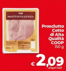 Coop Radenza Prosciutto Cotto di Alta Qualità COOP offerta
