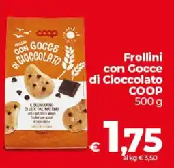 Coop Radenza Frollini con Gocce di Cioccolato COOP offerta