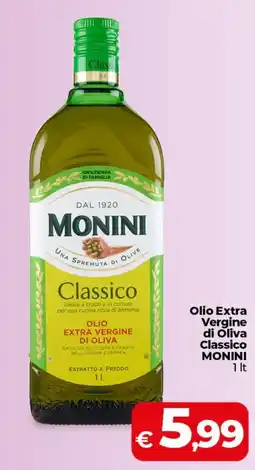 Coop Radenza Olio Extra Vergine di Oliva Classico Monini offerta