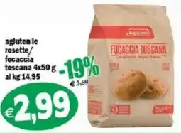 Il Castoro Supermercati Focaccia Toscana Agruten offerta