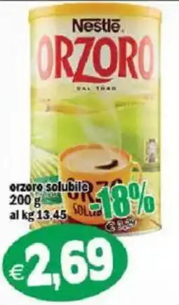 Il Castoro Supermercati Orzoro solubile Nestlé offerta