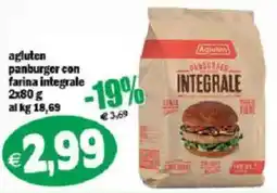 Il Castoro Supermercati agluten panburger con farina integrale offerta