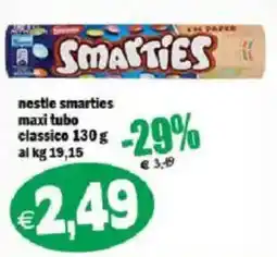 Il Castoro Supermercati nestle smarties maxi tubo classico offerta