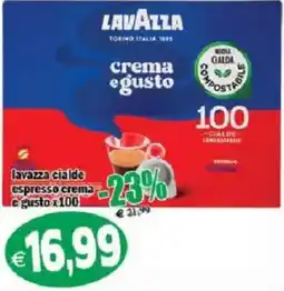 Il Castoro Supermercati Lavazza cialde espresso crema e gusto offerta