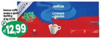 Il Castoro Supermercati Lavazza caffè crema e gusto offerta