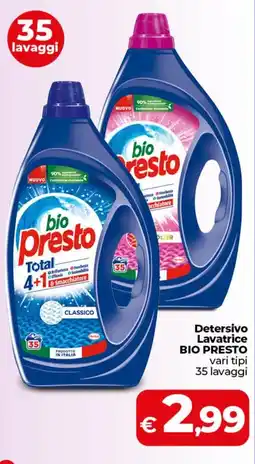 Coop Radenza Detersivo Lavatrice BIO PRESTO offerta