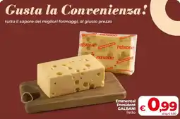 Coop Radenza Emmental President Galbani offerta