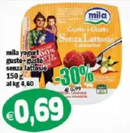 Il Castoro Supermercati mila yogurt gusto-gusto senza lattosio offerta