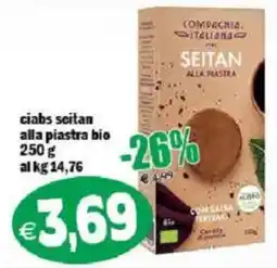 Il Castoro Supermercati Ciabs seitan alla piastra bio offerta