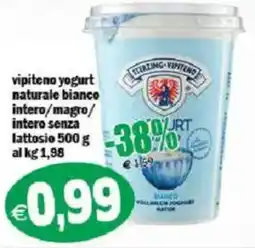 Il Castoro Supermercati Vipiteno yogurt naturale bianco offerta