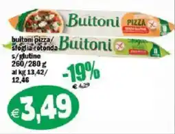 Il Castoro Supermercati Buitoni pizza/sfoglia rotonda s/glutine offerta