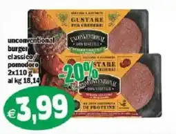 Il Castoro Supermercati unconventional burger classico pomodoro offerta