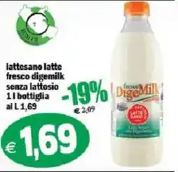 Il Castoro Supermercati lattesano latte fresco digemilk senza lattosio offerta
