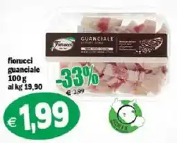 Il Castoro Supermercati Fiorucci guanciale offerta
