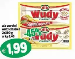 Il Castoro Supermercati Aia wurstel wudy classico offerta