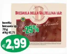Il Castoro Supermercati beretta bresaola igp offerta