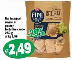Il Castoro Supermercati Fini ravioli integrali offerta