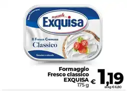 Coop Radenza Formaggio Fresco classico EXQUISA offerta