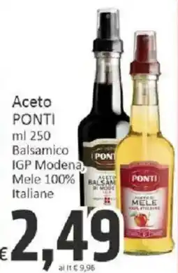 Paghi Poco Aceto Balsamico IGP Modena, Mele 100% Italiane PONTI offerta