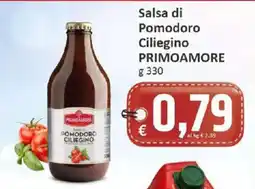 Paghi Poco Salsa di Pomodoro Ciliegino PRIMOAMORE offerta