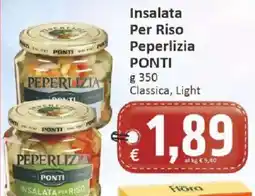Paghi Poco Insalata per riso Peperlizia Ponti offerta
