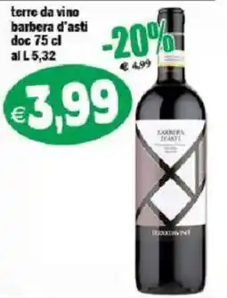 Il Castoro Supermercati Terre da vino barbera d'asti offerta