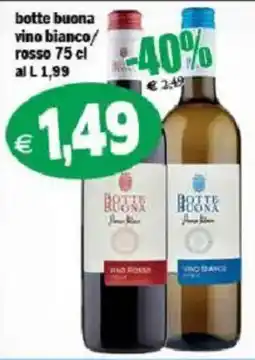 Il Castoro Supermercati botte buona vino bianco/rosso offerta