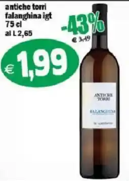 Il Castoro Supermercati Antiche torri falanghina igt offerta