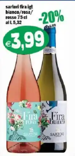 Il Castoro Supermercati Sartori Fira IGT bianco/rosa/rosso offerta