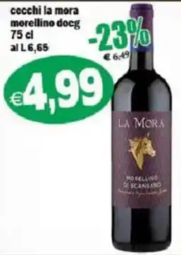 Il Castoro Supermercati Cecchi la mora morellino docg offerta