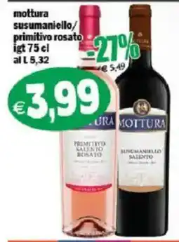 Il Castoro Supermercati Mottura primitivo salento rosato offerta