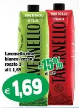 Il Castoro Supermercati Tavernello vino bianco/rosso/rosato offerta