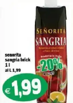 Il Castoro Supermercati Senorita sangria brick offerta