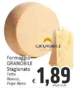 Paghi Poco Formaggio Granobile Stagionato Bianco, Pepe Nero offerta