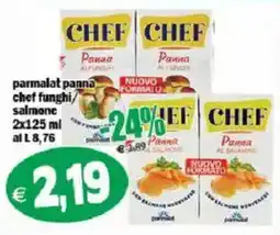 Il Castoro Supermercati Parmalat panna chef funghi salmone offerta