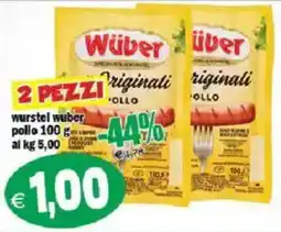Il Castoro Supermercati Wüber Originali pollo offerta