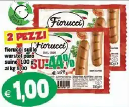 Il Castoro Supermercati Fiorucci wurstel puro suino offerta
